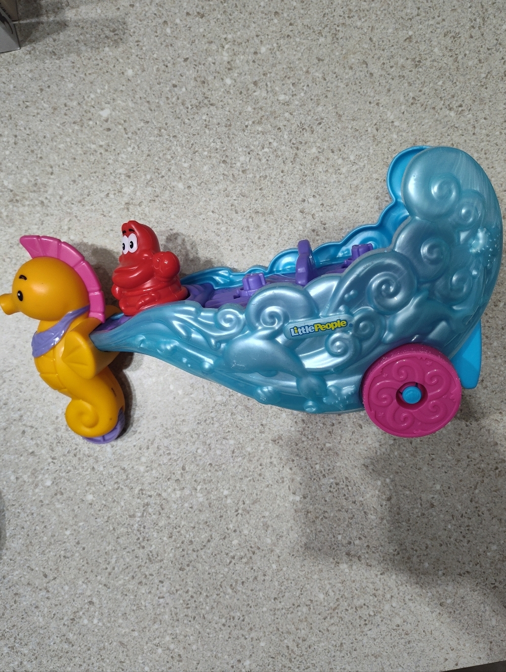 Blue Seahorse Chariot Playset